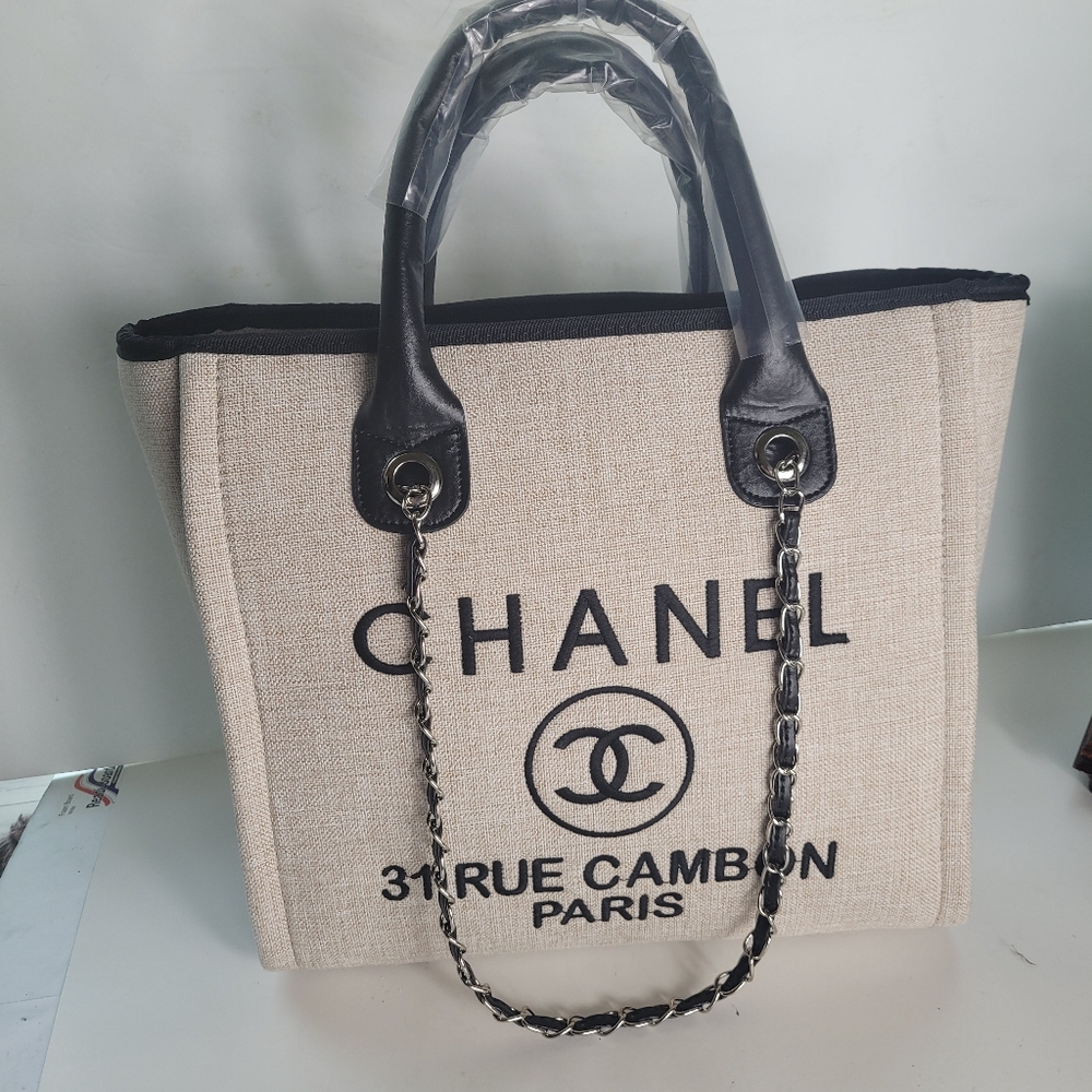 Chanel Beige Tote Bag
